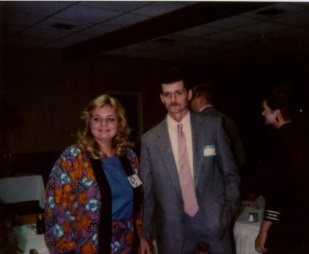 Pam Ballard and (1990) hubby.